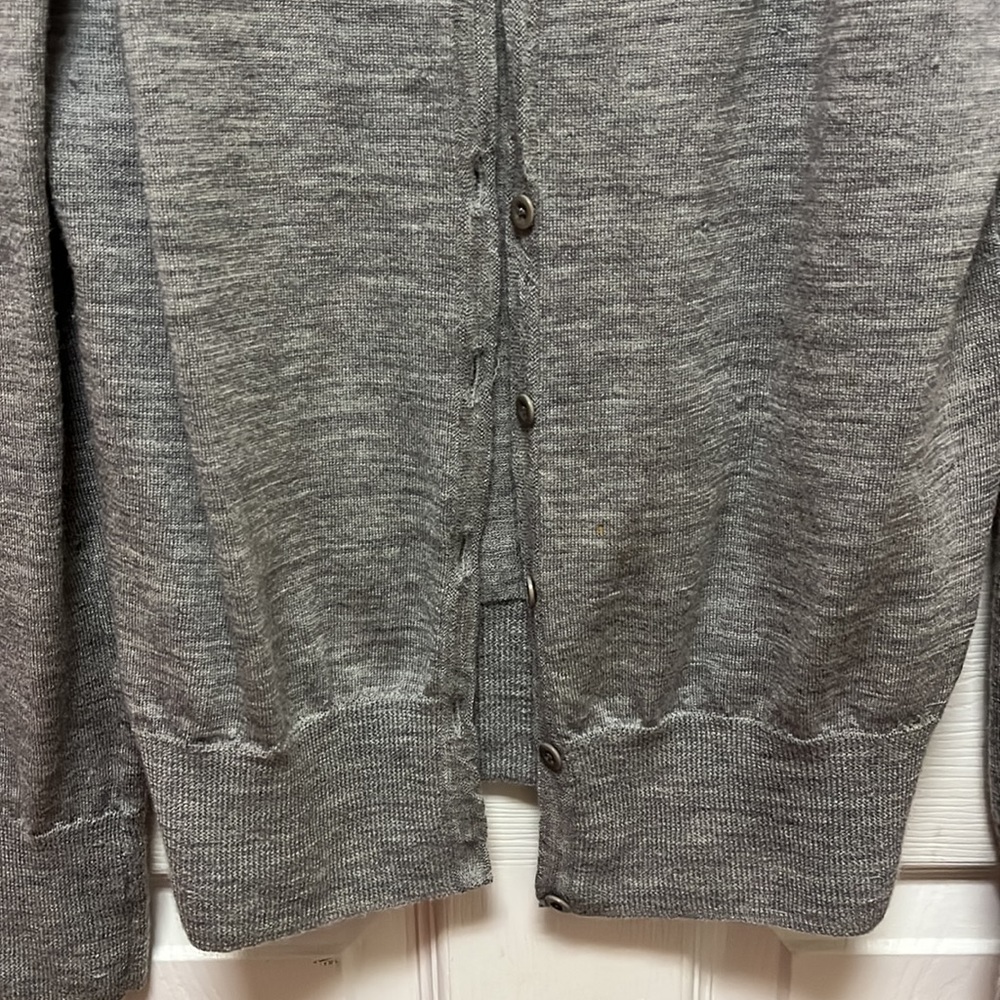 Women’s Gray Cardigan, Size M - Picture 3 of 7